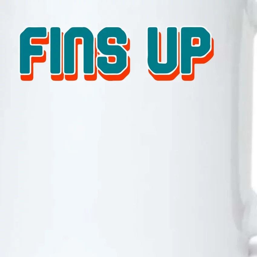 Fins Up Gift For Miami Sport Fan Black Color Changing Mug