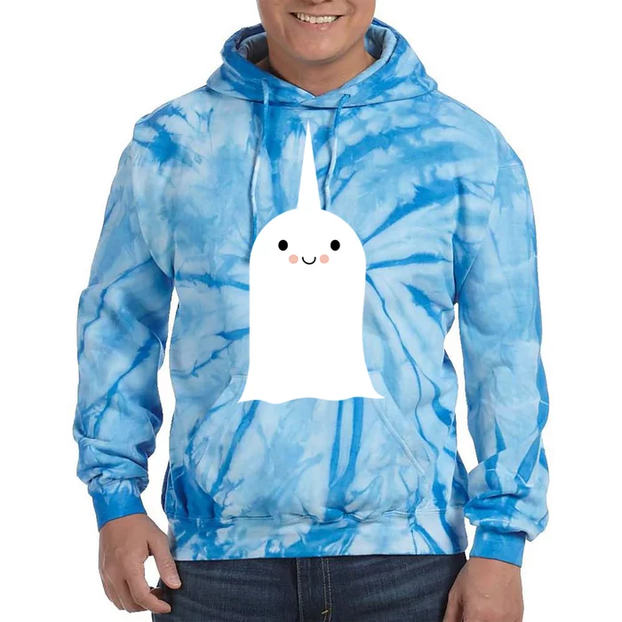 Friendly Unicorn Ghost Boonicorn Gift Tie Dye Hoodie