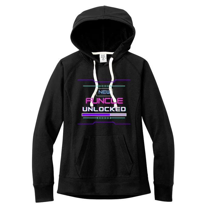 Funny Uncle Gamer Cyberpunk Funcle Women's Fleece Hoodie