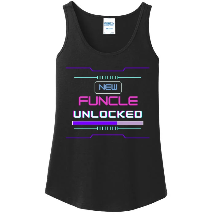 Funny Uncle Gamer Cyberpunk Funcle Ladies Essential Tank