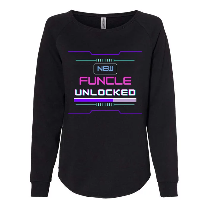 Funny Uncle Gamer Cyberpunk Funcle Womens California Wash Sweatshirt