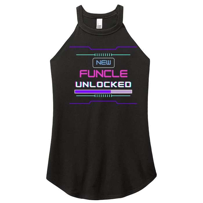 Funny Uncle Gamer Cyberpunk Funcle Women’s Perfect Tri Rocker Tank