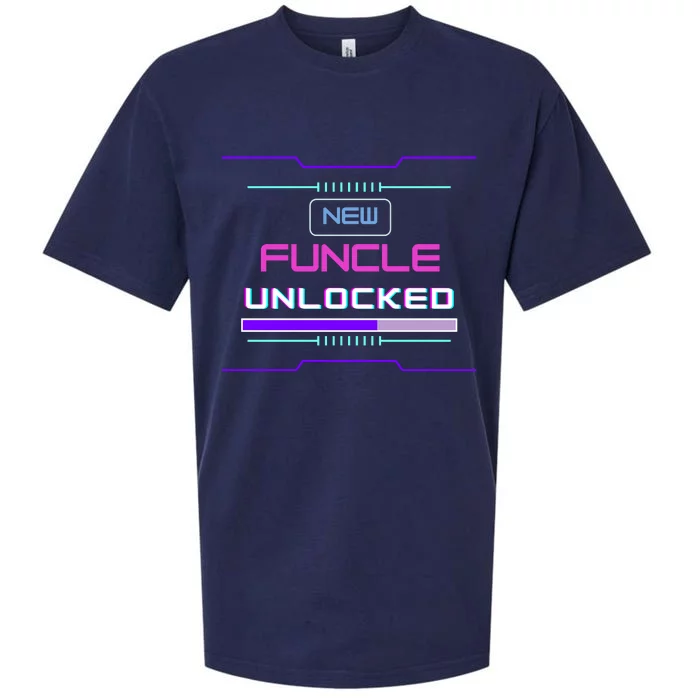 Funny Uncle Gamer Cyberpunk Funcle Sueded Cloud Jersey T-Shirt