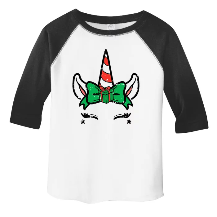 Festive Unicorn Holiday Magic Toddler Fine Jersey T-Shirt