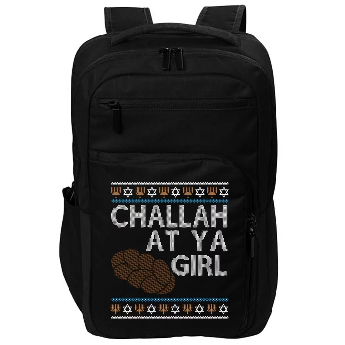 Funny Ugly Hanukkah Challah At Ya Girl Impact Tech Backpack