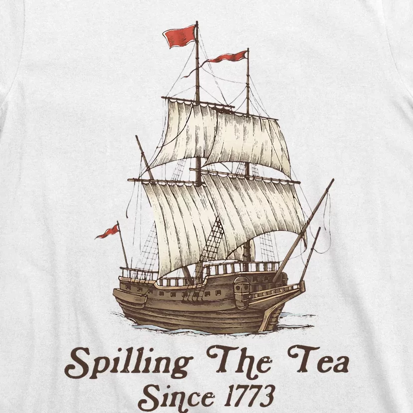 Funny Us History Teacher Boston Spilling The Tea Since 1773 T-Shirt