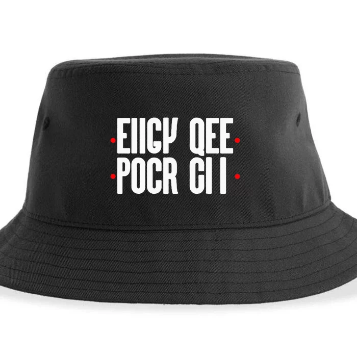 Fold Up Hidden Message Secret Message Sustainable Bucket Hat