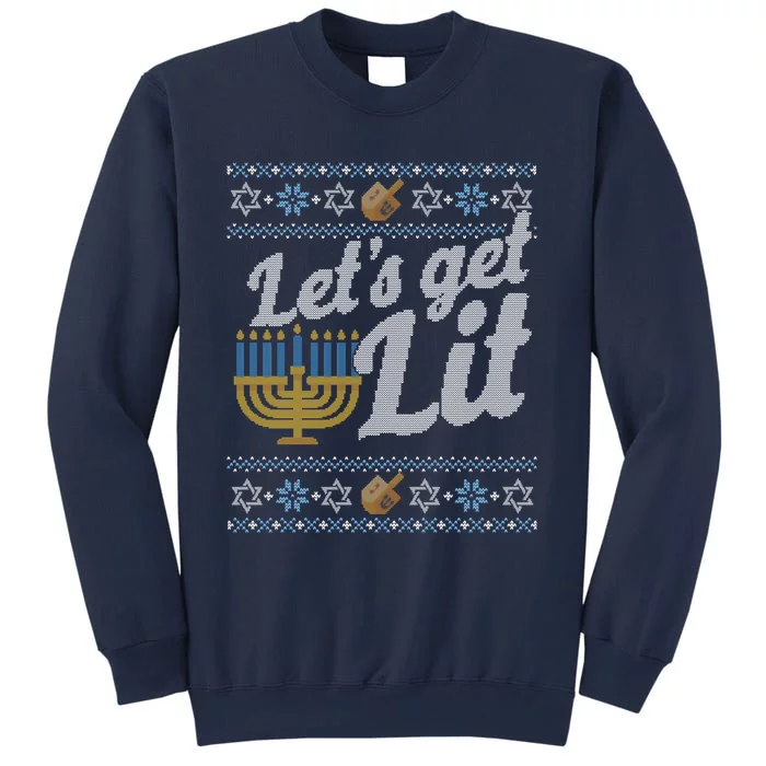 Funny Ugly Hanukkah Sweater Lets Get Litorah Sweatshirt