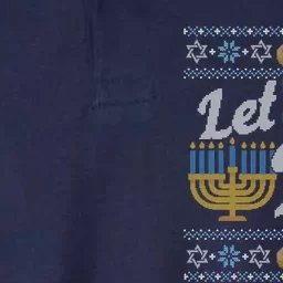 Funny Ugly Hanukkah Sweater Lets Get Litorah Softstyle Adult Sport Polo