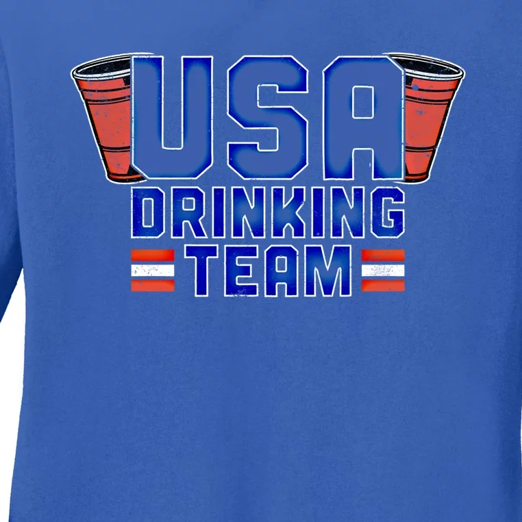 Funny Usa Ing Team Gift 4th Of July Gift St Patricks Gift Funny Gift Ladies Long Sleeve Shirt