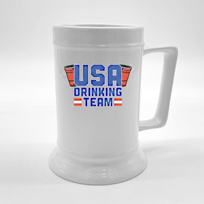 Funny Usa Ing Team Gift 4th Of July Gift St Patricks Gift Funny Gift Front & Back Beer Stein