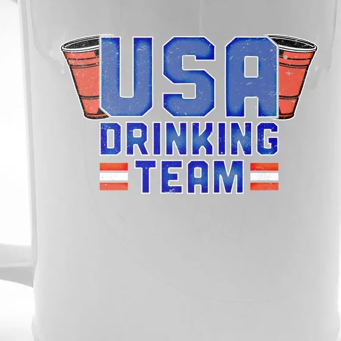 Funny Usa Ing Team Gift 4th Of July Gift St Patricks Gift Funny Gift Front & Back Beer Stein