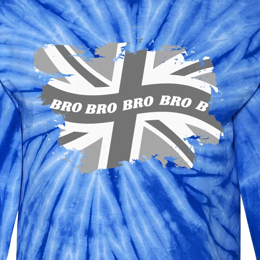 Fashionable Union Jack And Family Matching Clothes Cool Bro Gift Tie-Dye Long Sleeve Shirt