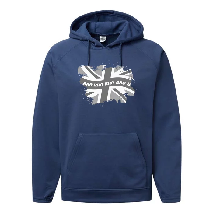 Fashionable Union Jack And Family Matching Clothes Cool Bro Gift Performance Fleece Hoodie