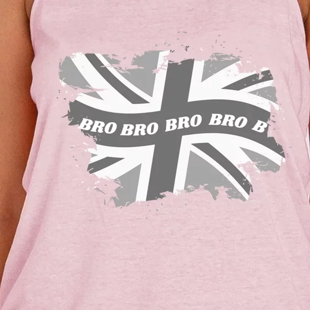 Fashionable Union Jack And Family Matching Clothes Cool Bro Gift Women's Knotted Racerback Tank