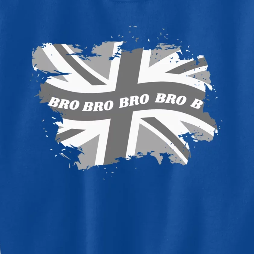 Fashionable Union Jack And Family Matching Clothes Cool Bro Gift Kids Sweatshirt