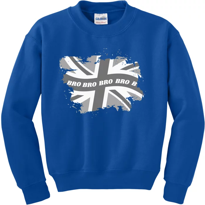 Fashionable Union Jack And Family Matching Clothes Cool Bro Gift Kids Sweatshirt