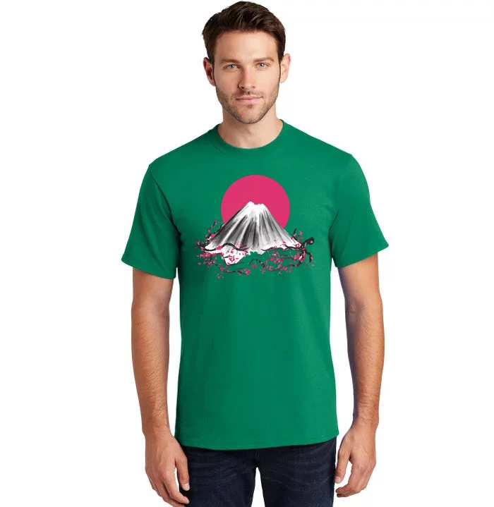 Fuji Mountain Japanese Nature Tall T-Shirt