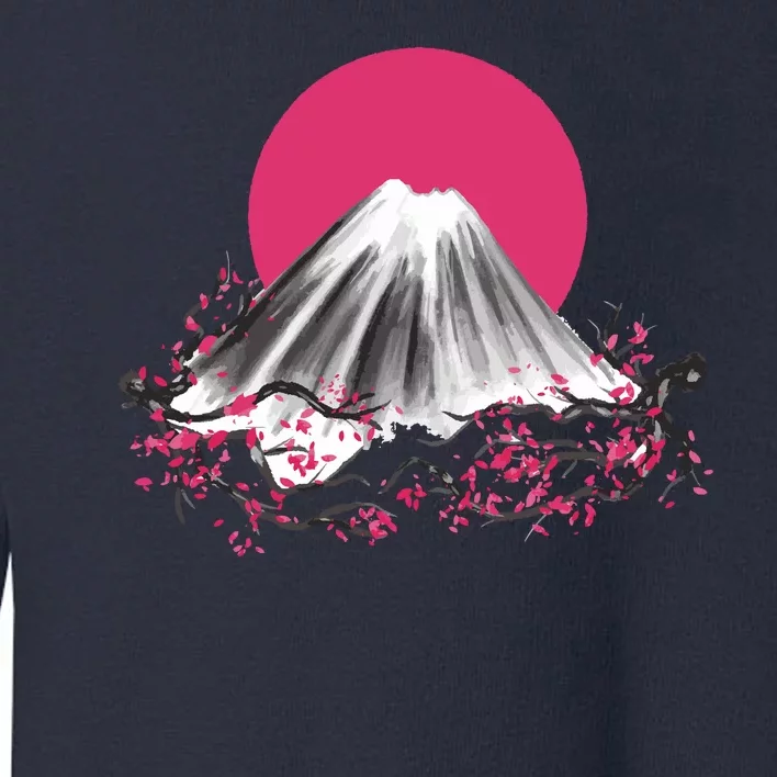 Fuji Mountain Japanese Nature Toddler Sweatshirt