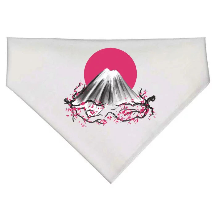 Fuji Mountain Japanese Nature USA-Made Doggie Bandana