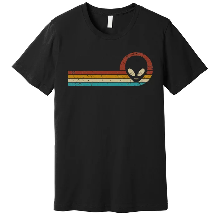 Funny Ufo Lover Retro Style Vintage Alien Space Premium T-Shirt