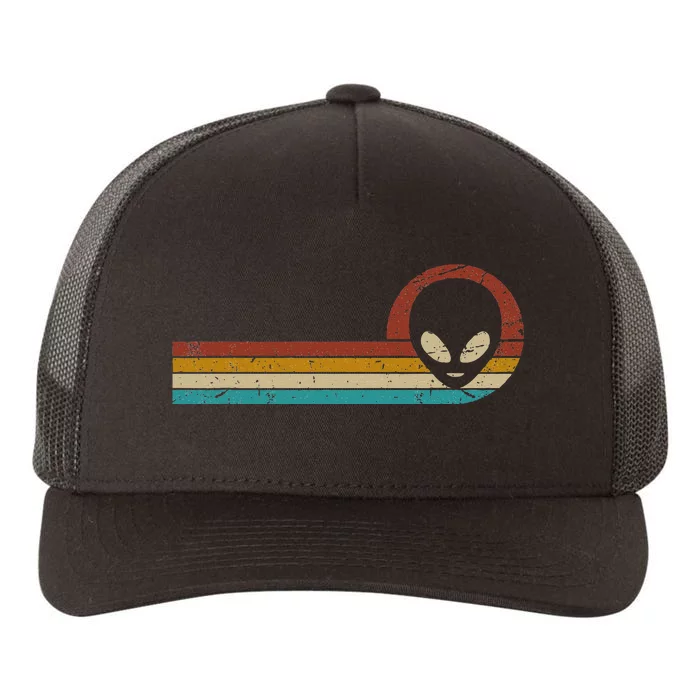 Funny Ufo Lover Retro Style Vintage Alien Space Yupoong Adult 5-Panel Trucker Hat