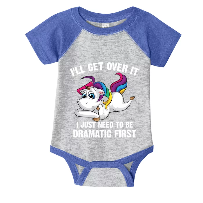 Funny Unicorn Lover Gift Cute Drama Queen Cute Gift Infant Baby Jersey Bodysuit