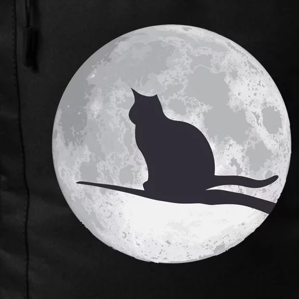 Full Moon Cat Silhouette Halloween Daily Commute Backpack