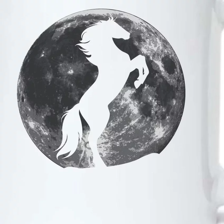 Full Moon Horse Black Color Changing Mug