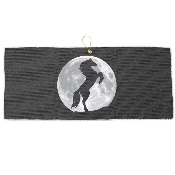 Full Moon Horse Large Microfiber Waffle Golf Towel