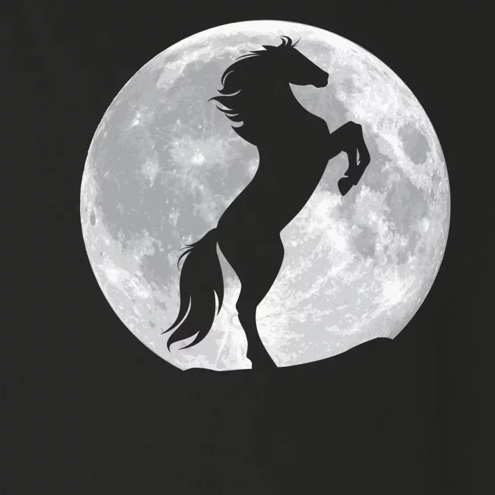 Full Moon Horse Toddler Long Sleeve Shirt