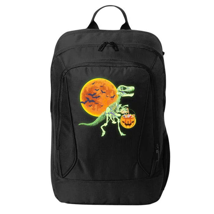 Full Moon T-Rex Dinosaur Skeleton Candy City Backpack