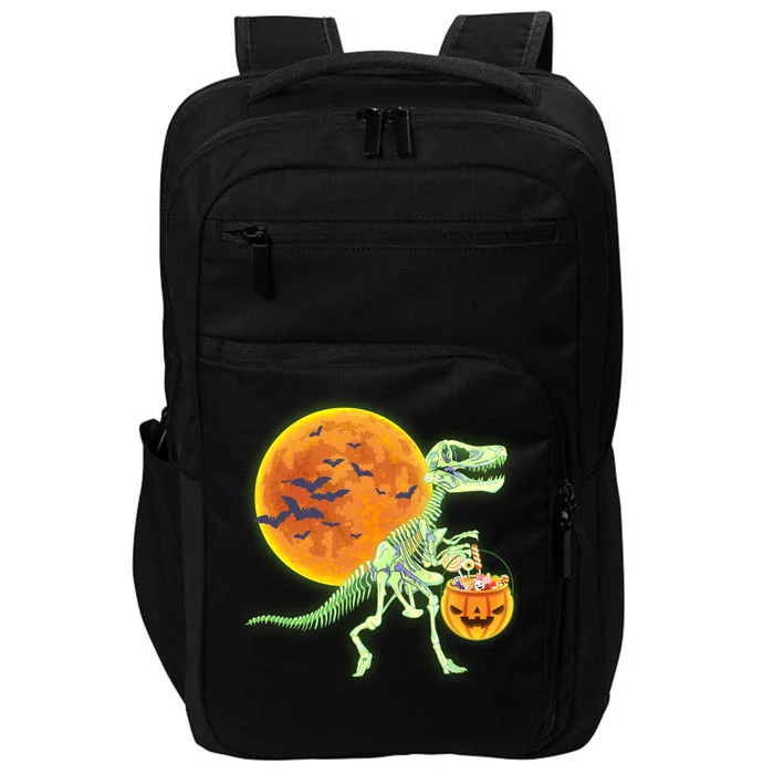 Full Moon T-Rex Dinosaur Skeleton Candy Impact Tech Backpack