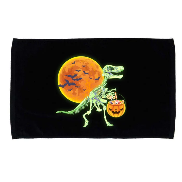 Full Moon T-Rex Dinosaur Skeleton Candy Microfiber Hand Towel