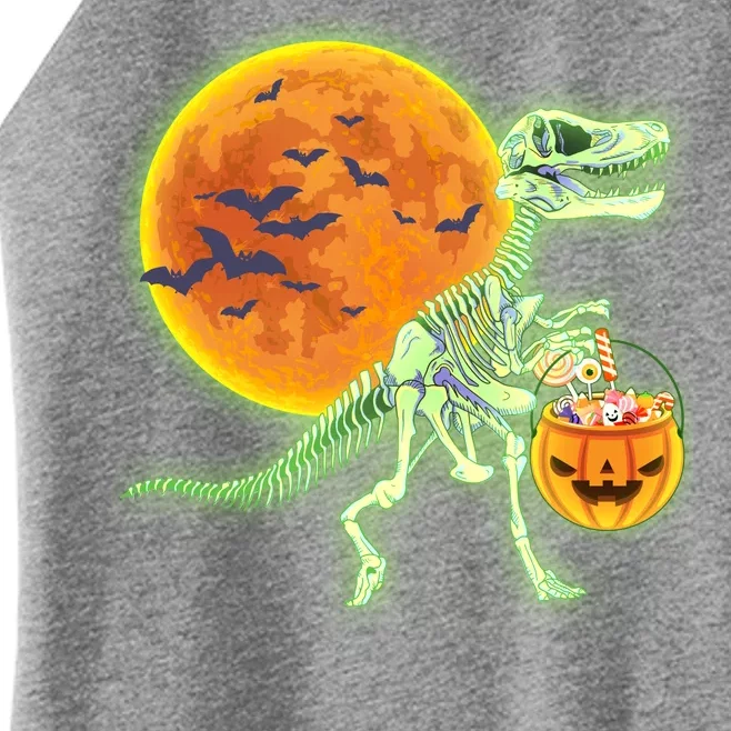 Full Moon T-Rex Dinosaur Skeleton Candy Women’s Perfect Tri Rocker Tank