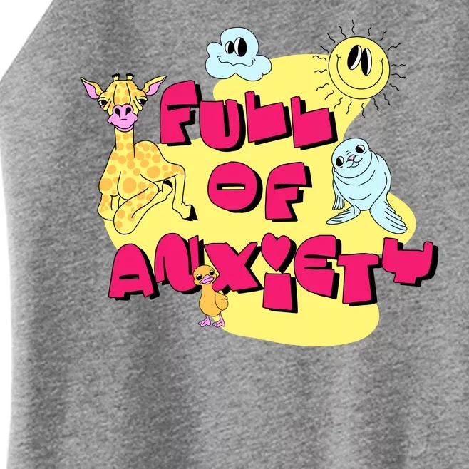 Full Of Anxiety Women’s Perfect Tri Rocker Tank