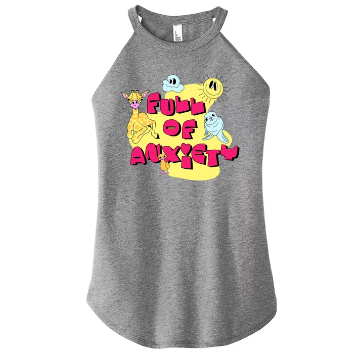 Full Of Anxiety Women’s Perfect Tri Rocker Tank