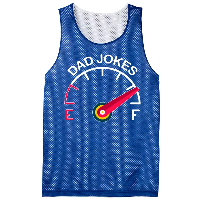 Full Of Dad Jokes Mesh Reversible Basketball Jersey Tank