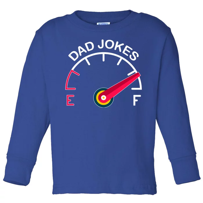 Full Of Dad Jokes Toddler Long Sleeve Shirt