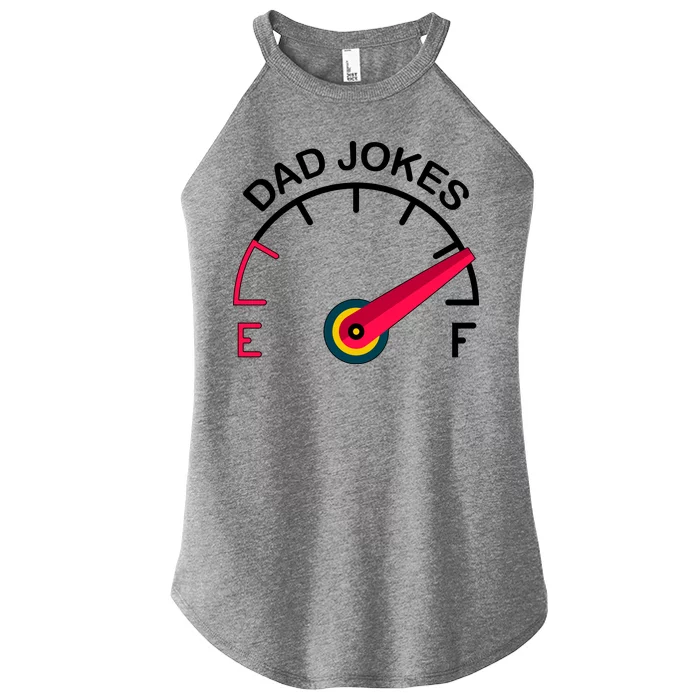 Full Of Dad Jokes Women’s Perfect Tri Rocker Tank