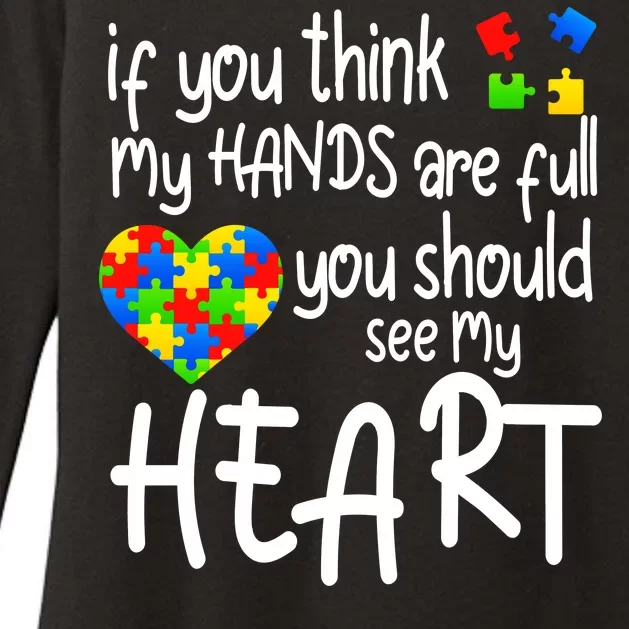 Full Of Heart Autism Parent Womens CVC Long Sleeve Shirt