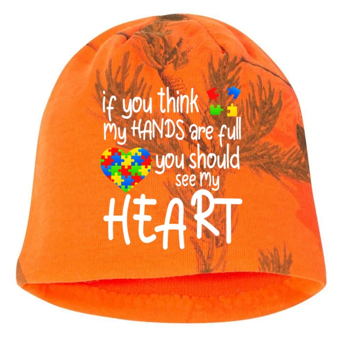 Full Of Heart Autism Parent Kati - Camo Knit Beanie