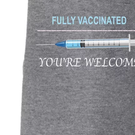 Fully Vaccinated You're Welcome Doggie 3-End Fleece Hoodie