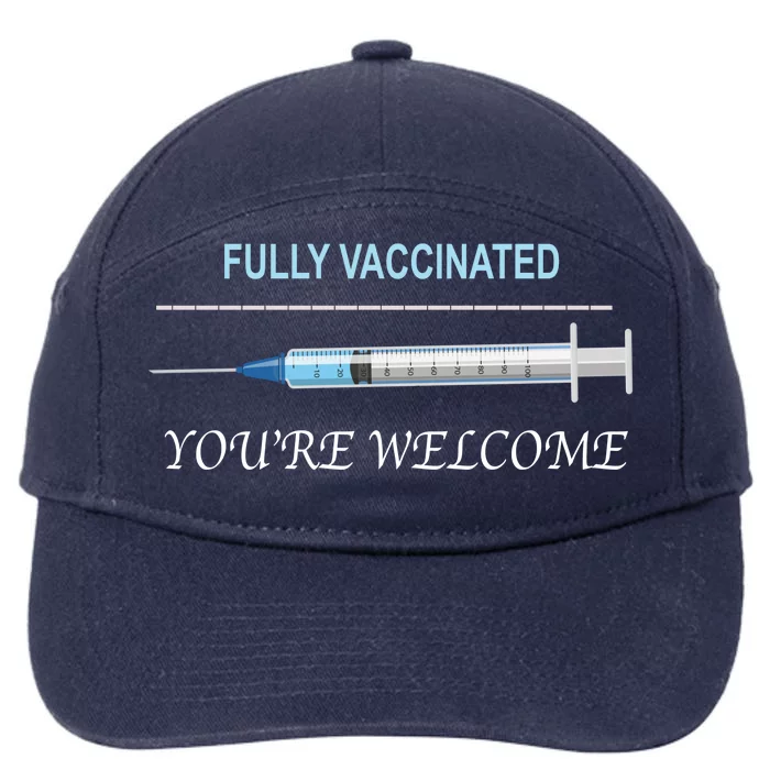 Fully Vaccinated You're Welcome 7-Panel Snapback Hat