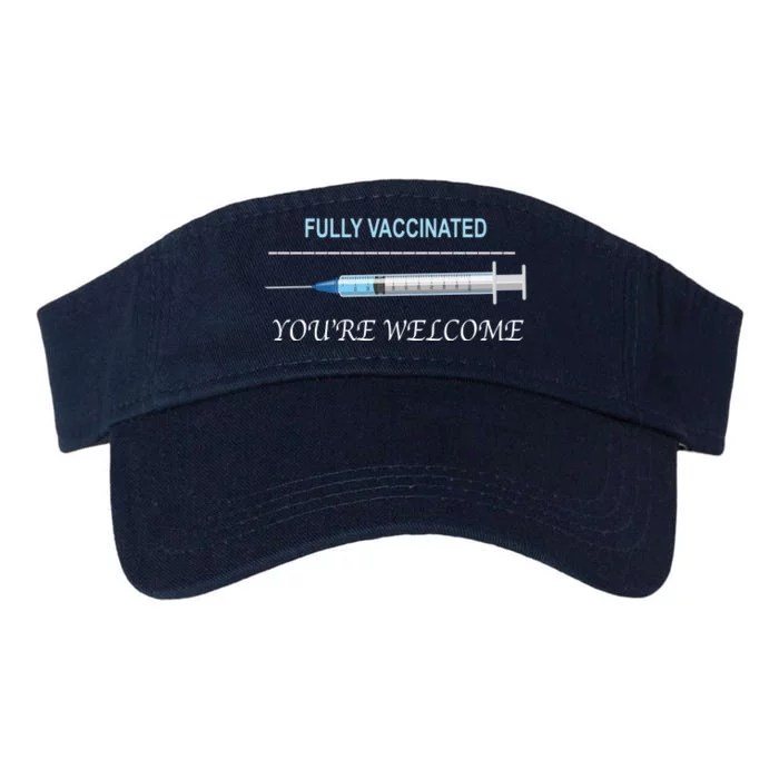 Fully Vaccinated You're Welcome Valucap Bio-Washed Visor