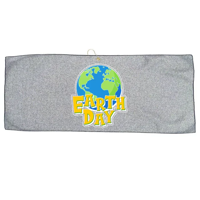 Fun Celebrate Earth Day Large Microfiber Waffle Golf Towel