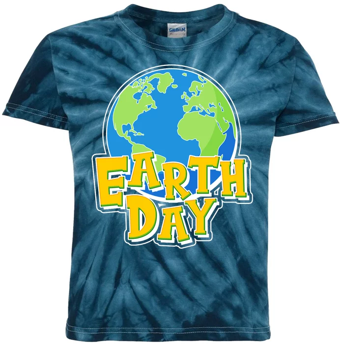 Fun Celebrate Earth Day Kids Tie-Dye T-Shirt