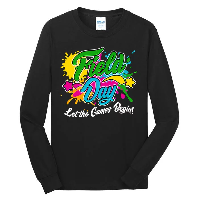 Fun Field Day Let The Games Begin! Tall Long Sleeve T-Shirt