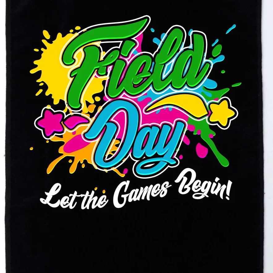 Fun Field Day Let The Games Begin! Platinum Collection Golf Towel