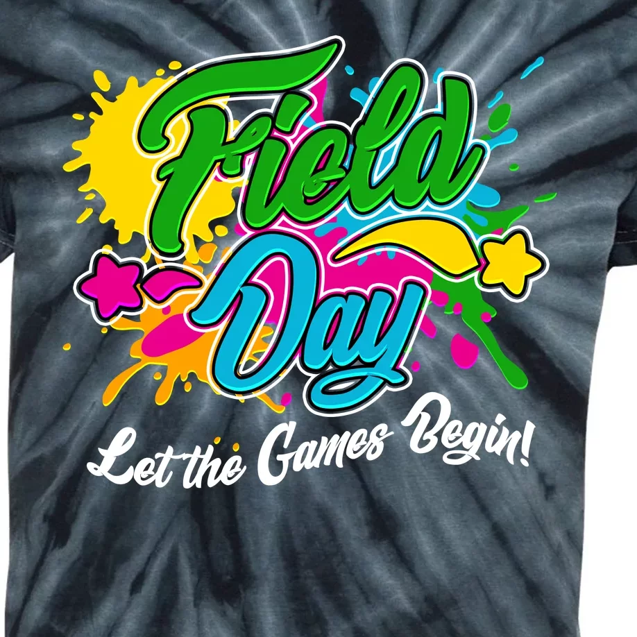 Fun Field Day Let The Games Begin! Kids Tie-Dye T-Shirt